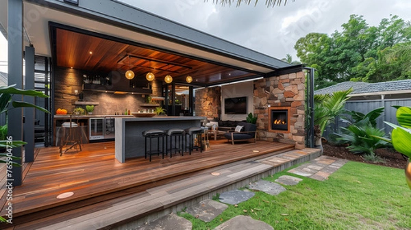 Obraz Tranquility in Outdoor Cooking Space
