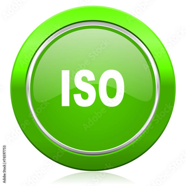 Fototapeta iso icon