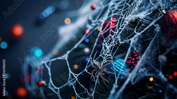 Fototapeta Close-up Decorative Spider Web Theme