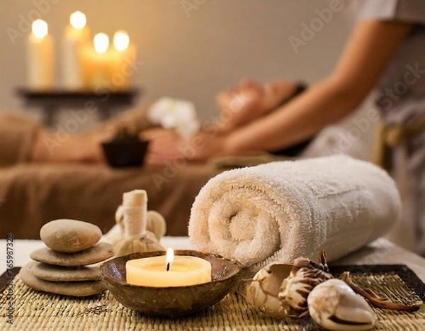 Obraz Masaż relaksacyjny w spa