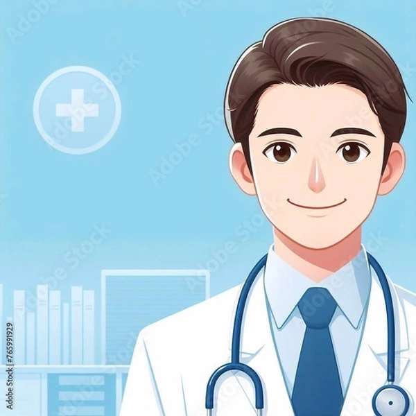 Obraz doctor with stethoscope