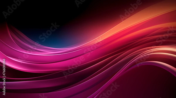Fototapeta Abstract colorful waves and lines background for design and presentations