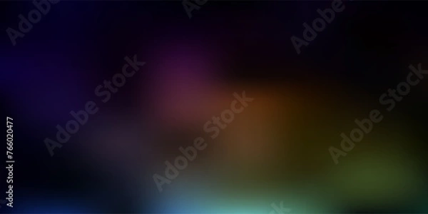 Fototapeta Dark multicolor vector blurred background.