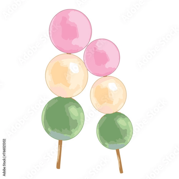 Obraz colorful sweet meatballs