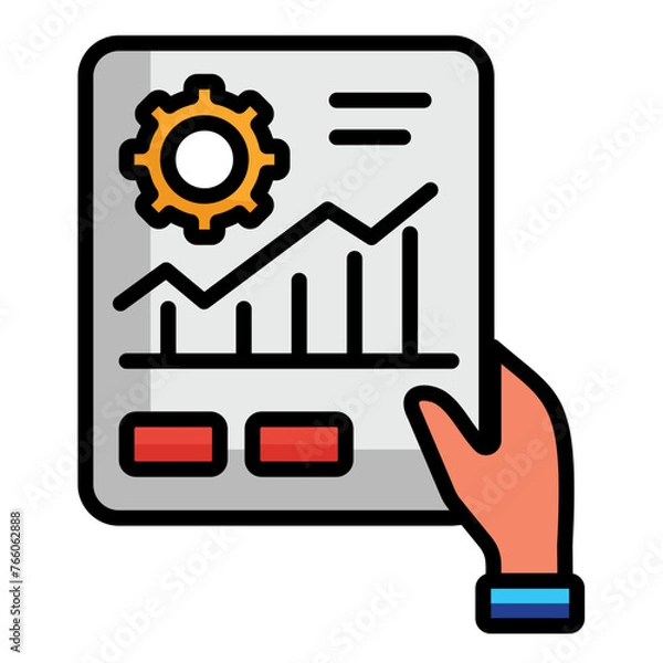 Fototapeta Reporting Icon