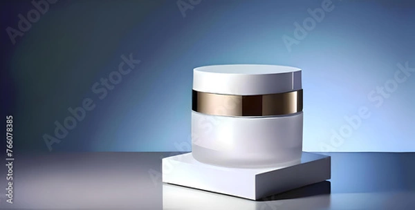 Fototapeta Cream on a plain background. pattern. Ready-made design of your packaging.