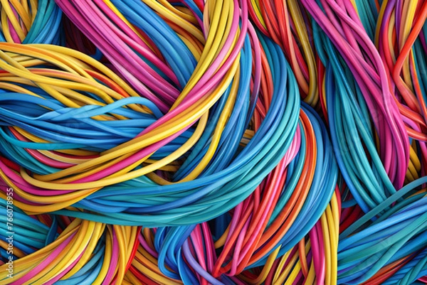 Fototapeta Cables texture pattern for background