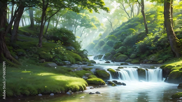 Obraz waterfall in jungle