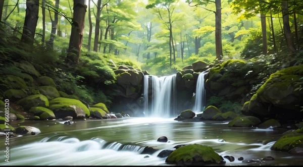 Obraz waterfall in the jungle