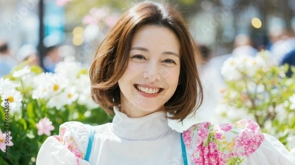 Obraz 春と女性/Spring and Women