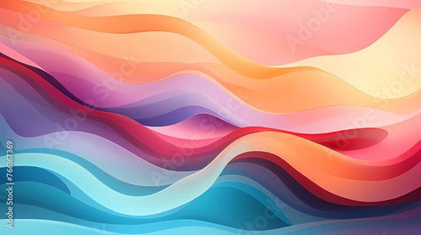 Fototapeta abstract background with waves, colorful abstract background with wavy shapes