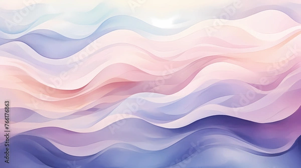 Fototapeta Gradient colorful abstract wallpaper with multicolored wavy surface