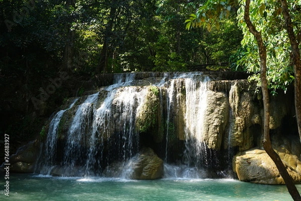 Obraz waterfall in the forest