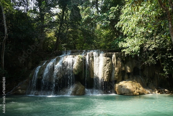 Fototapeta waterfall in the forest