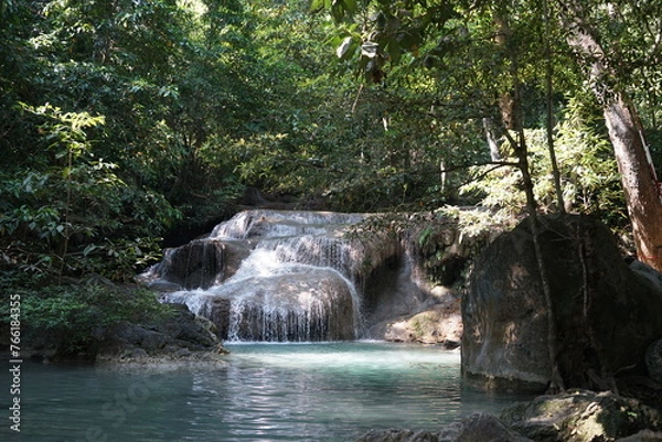 Fototapeta waterfall in the forest