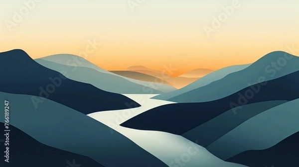 Fototapeta Minimalist graphic background