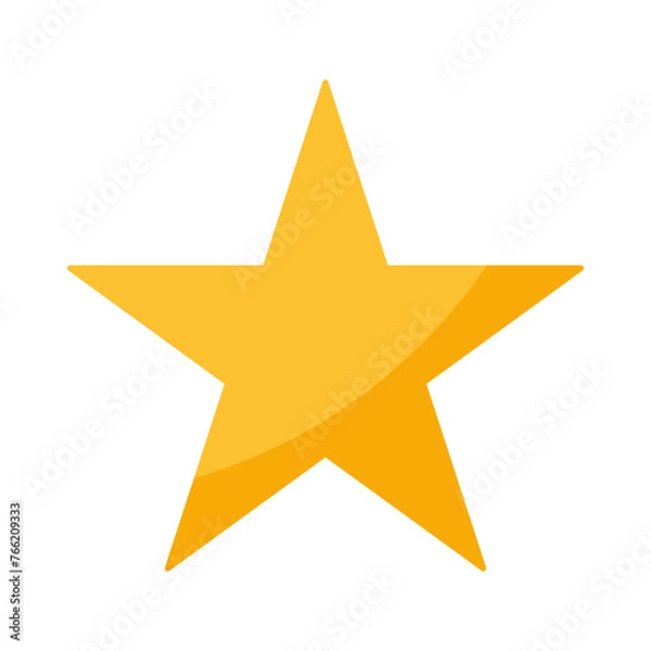 Obraz Single yellow star icon