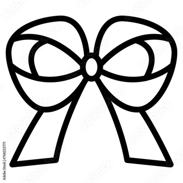 Obraz bow ribbon icon