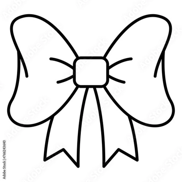 Obraz bow ribbon icon