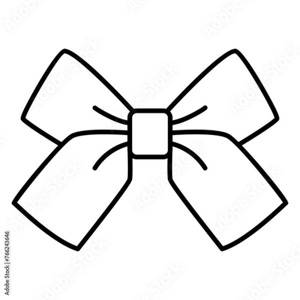 Obraz bow ribbon icon