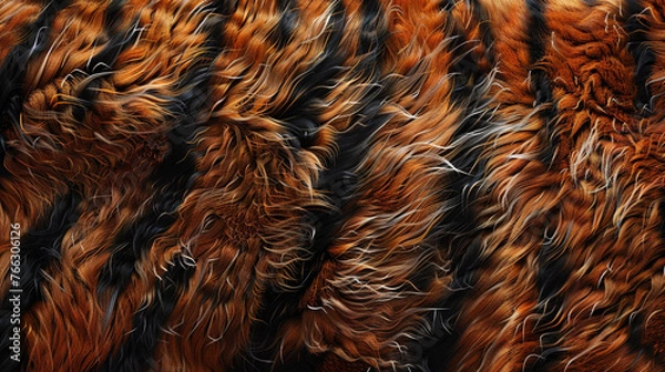 Fototapeta Tiger Fur Texture