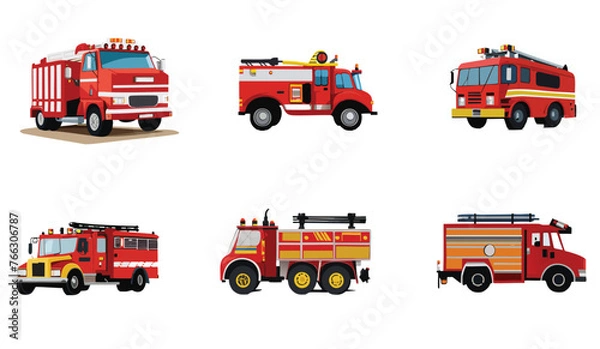 Fototapeta Firetruck 