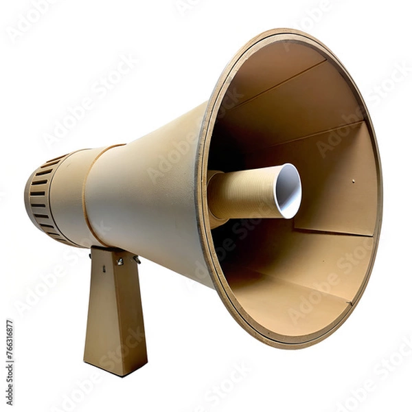 Obraz Megaphone glued from cardboard