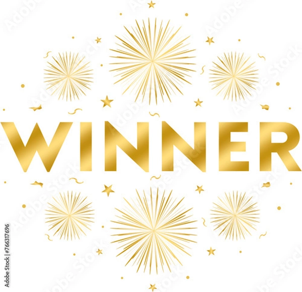 Fototapeta winner - beautiful gold style for your projects ver 4