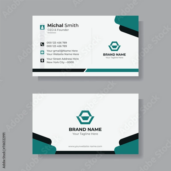 Obraz Modern Business Card - Creative and Clean Business Card Template. creative business card design.