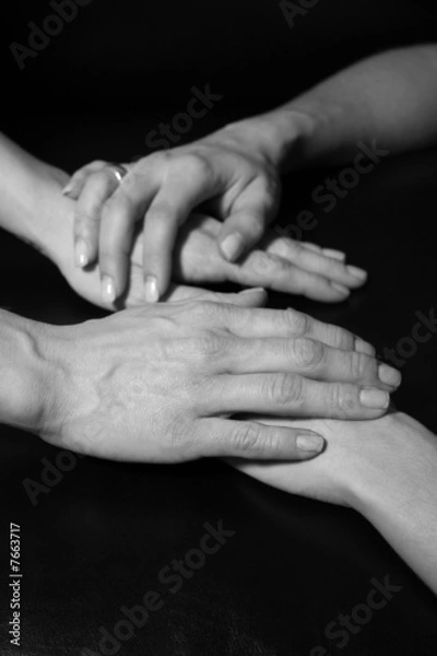 Obraz four hands touch