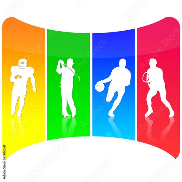 Fototapeta sport en couleur