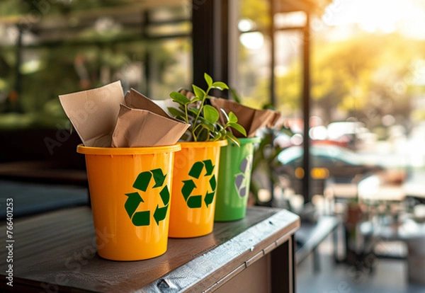 Obraz エコな日常・ゴミの仕分け