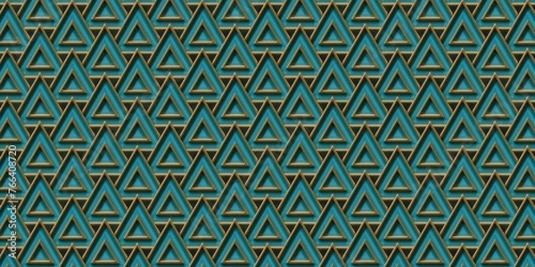 Obraz 3D Luxury background pattern with gold details