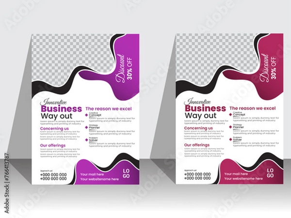 Obraz Modern flyer design template