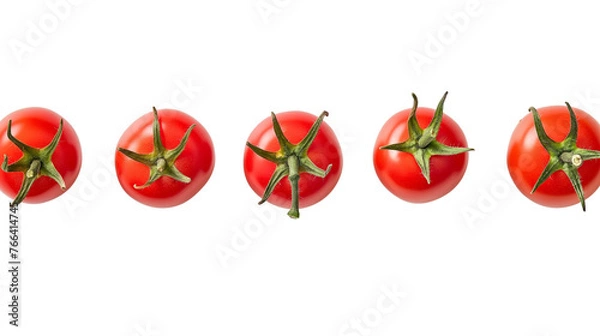 Fototapeta Tomatoes isolated on a white background