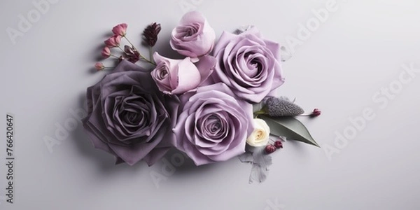 Obraz roses in delicate shades with patterns on a light background.
Concept: greeting cards, spring themes, packaging design or birthdays and international women's day