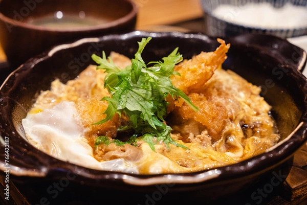 Obraz カツ煮　卵とじ