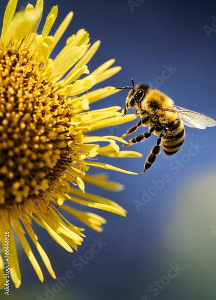 Fototapeta Comparing Bee Stinger and Needle A Nanoscopic Perspective