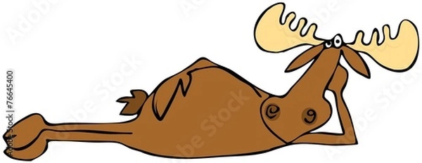 Obraz Relaksujący łoś