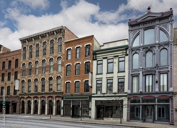 Fototapeta Small Town Main Street