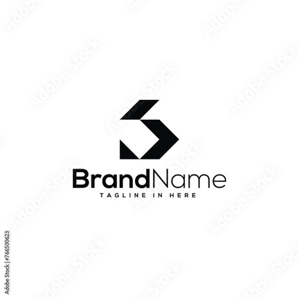 Obraz letter B arrow logo branding