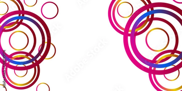 Obraz beautiful gradient circles abstract background
