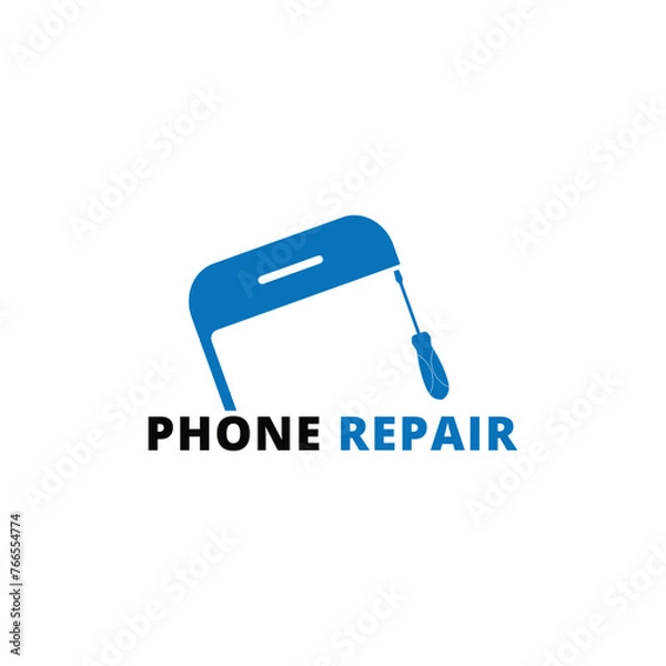 Obraz Smart phone device repair symbol, logo, icon, sign template for your service.
