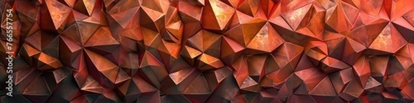 Obraz triangular precision on a richly hued backdrop. 