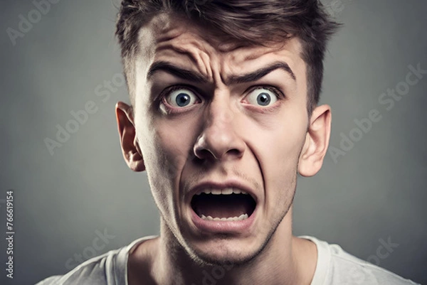 Fototapeta man screaming