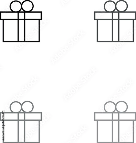 Obraz gift box icon