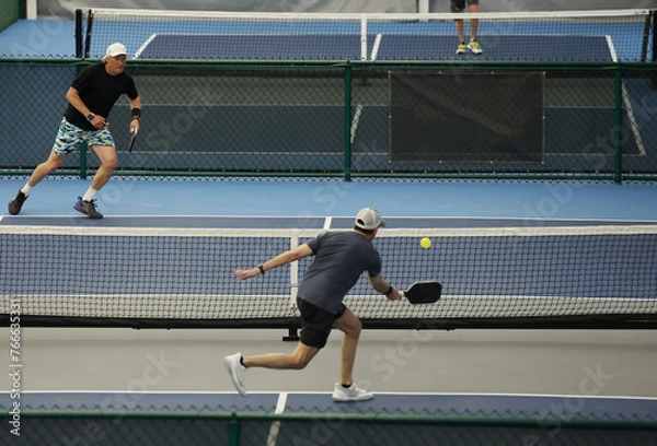 Obraz Pickleball singles match