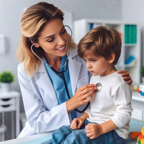 Obraz doctor examining child