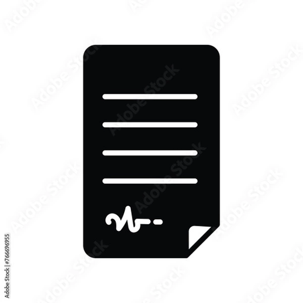 Fototapeta contract icon with white background vector stock illustration