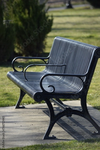 Fototapeta bench in the park